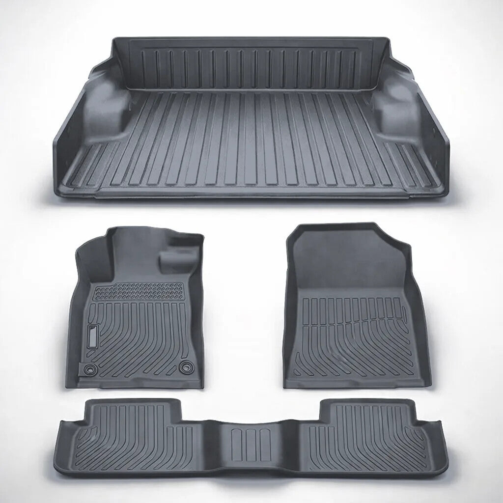 Tappetini 3D per pick-up con vasca per il cassone, colore grigio